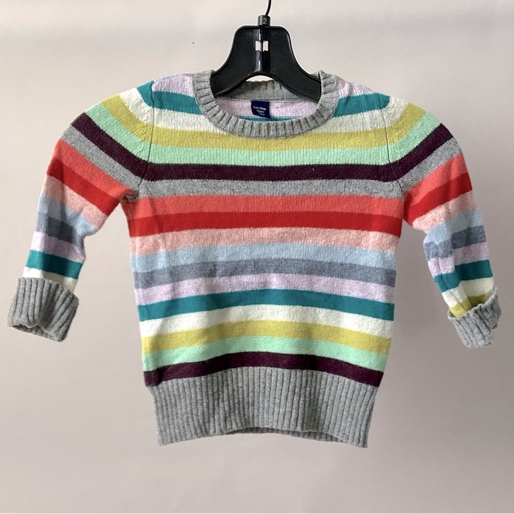 Baby GAP Children’s Knit Multi Stripe Sweater Crewneck 4y